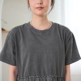布帛ドッキング ピグメントティアードワンピース | coen【women】 | 詳細画像22 