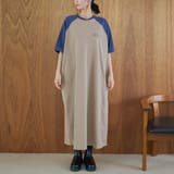 【汗染み軽減】アソートナンバリングロゴプリント ラグランTシャツワンピース | coen【women】 | 詳細画像14