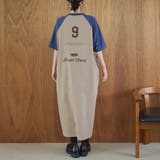 【汗染み軽減】アソートナンバリングロゴプリント ラグランTシャツワンピース | coen【women】 | 詳細画像16