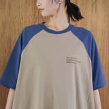 【汗染み軽減】アソートナンバリングロゴプリント ラグランTシャツワンピース | coen【women】 | 詳細画像18