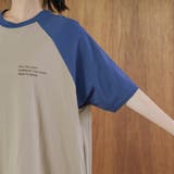 【汗染み軽減】アソートナンバリングロゴプリント ラグランTシャツワンピース | coen【women】 | 詳細画像19