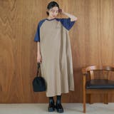 【汗染み軽減】アソートナンバリングロゴプリント ラグランTシャツワンピース | coen【women】 | 詳細画像8