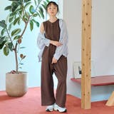 DK.BROWN | ミニ裏毛アメスリカットソーサロペット オールインワン | coen【women】
