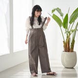 コットンナイロンサロペット | coen【women】 | 詳細画像9 