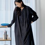 BLACK | MARKET（マーケット）マエアキギャザー シャツ ワンピース | coen【women】