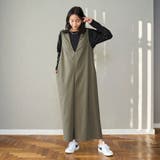 OLIVE | ポリツイル Vネック サロペット | coen【women】