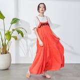 ORANGE | 【Lipa別注】 モチーフ刺繍キャミワンピース | coen【women】