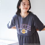 DK.GRAY | NBA別注 ティアードロゴプリントTシャツワンピース | coen【women】
