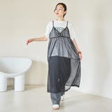 BLACK | シアーキャミワンピース | coen【women】