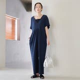 サッカーチェックオールインワンサロペット | coen【women】 | 詳細画像14 