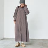 USAコットンレトロボーダーフレアマキシワンピース[品番