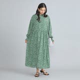 小花柄プリントフリルバンドカラーシャツワンピーズ | coen【women】 | 詳細画像3 