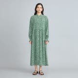 小花柄プリントフリルバンドカラーシャツワンピーズ | coen【women】 | 詳細画像8 