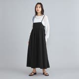 BLACK | キリュウゾメギャザーキャミワンピース | coen【women】