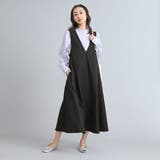 BLACK | ポリツイルVジャンスカ | coen【women】