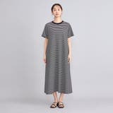 USAコットンレトロボーダーフレアマキシワンピース | coen【women】 | 詳細画像15 