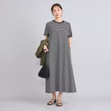 USAコットンレトロボーダーフレアマキシワンピース | coen【women】 | 詳細画像6 