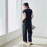 【WELLTECT】ウエストギャザーサロペット | coen【women】 | 詳細画像5