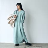 LIME | YALE別注ロゴプリントハーフジップワンピース | coen【women】