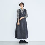 スウェードライクVネックジャンパースカート | coen【women】 | 詳細画像1 