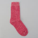 PINK | メランジテンジククルーソックス | coen【women】