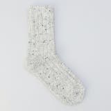 LT.GRAY | 【H FOOT WEAR(エイチ フットウェア)】メランジリブクルーソックス | coen【women】