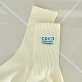COENロゴ刺繍リブソックス | coen【women】 | 詳細画像4