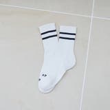 OFF WHITE | COENロゴラインリブソックス | coen【women】