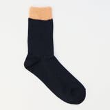 NAVY | 配色フェザーヤーンソックス | coen【women】