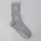 MD.GRAY | 【再入荷・新色登場】配色メロー ロゴ刺繍 リブソックス | coen【women】