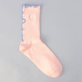 LT.PINK | 【再入荷・新色登場】配色メロー ロゴ刺繍 リブソックス | coen【women】