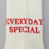 ロゴ刺繍 ジャガード クルーリブソックス | coen【women】 | 詳細画像7 