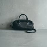 BLACK | スクエアボストンショルダーバッグ | coen【women】