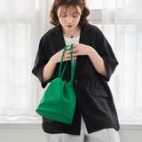 【再入荷・新色登場】レザーライク巾着ショルダーバッグ | coen【women】 | 詳細画像1 