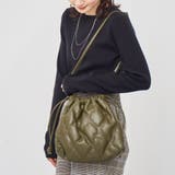 OLIVE | レザーライクキルト巾着ショルダーバッグ | coen【women】