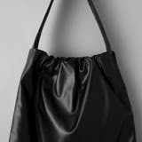 レザーライク ギャザーワンショルダートートバッグ | coen【women】 | 詳細画像9 