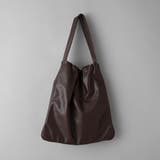 レザーライク ギャザーワンショルダートートバッグ | coen【women】 | 詳細画像15 