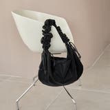 BLACK | 【新素材】ギャザーハンドルバッグ | coen【women】