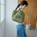 【再入荷/新色登場】ロゴ刺繍キカキルトショルダーバッグ（Mサイズ） | coen【women】 | 詳細画像4 