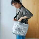 SILVER | 【再入荷/新色登場】ロゴ刺繍キカキルトショルダーバッグ（Mサイズ） | coen【women】