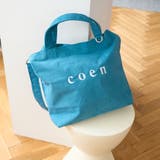 TURQUOISE | 2way coenロゴ アソートトートバッグ | coen【women】