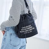 【再入荷・新色登場】ロゴ刺繍 幾何柄 キルト巾着ショルダーバッグ | coen【women】 | 詳細画像3