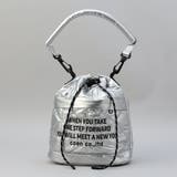 ロゴ刺繍 幾何柄 キルト巾着ショルダーバッグ | coen【women】 | 詳細画像5 