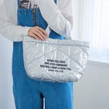 ロゴ刺繍 幾何柄 キルトランチトートバッグ | coen【women】 | 詳細画像3