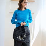 ロゴ刺繍 幾何柄 キルトランチトートバッグ | coen【women】 | 詳細画像7