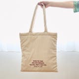 ロゴ刺繍コーデュロイトートバッグ | coen【women】 | 詳細画像4