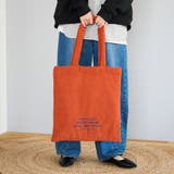 ORANGE | ロゴ刺繍コーデュロイトートバッグ | coen【women】