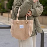 coenロゴ リバーシブルフェイクムートンボアトート | coen【women】 | 詳細画像3