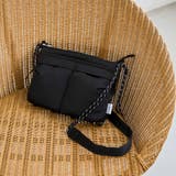 BLACK | Wポケット ボトルショルダーバッグ | coen【women】