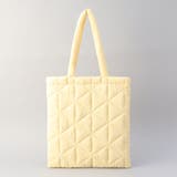 ロゴ刺繍 幾何柄 キルトトートバッグ | coen【women】 | 詳細画像5 